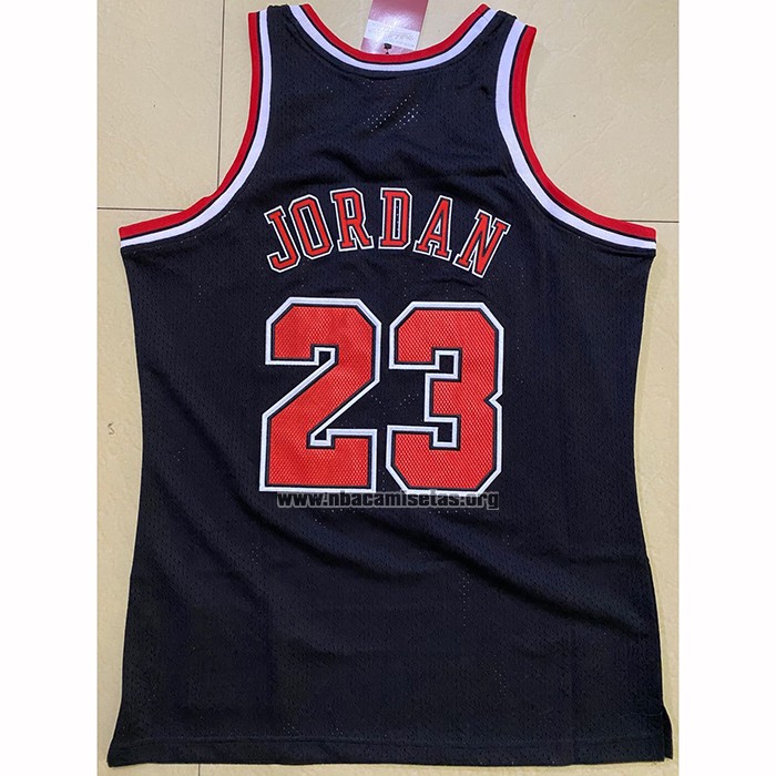 Camiseta Chicago Bulls Michael Jordan NO 23 Retro Negro
